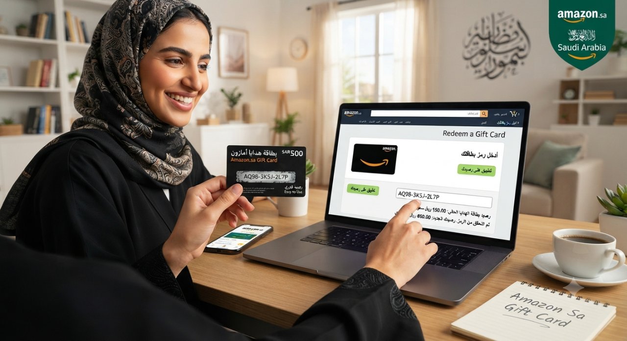 كيف أستخدم بطاقات هدايا امازون السعودية